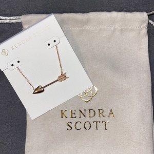 Kendra Scott Arrow Necklace Rose Gold